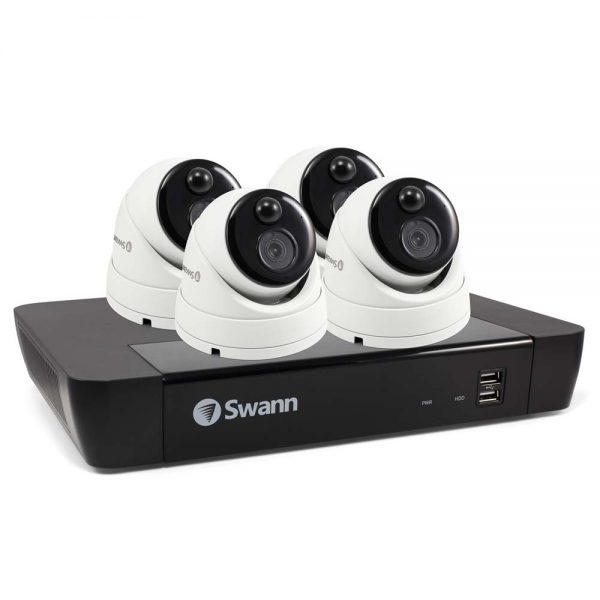 SWNVK-875804D Swann 8 Channel Security System: 5MP Super HD NVR-8580 with 2TB HDD & 4 x 4 x 5MP Thermal Sensing Dome Cameras NHD-866MSD