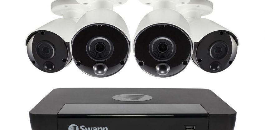 SWNVK-885804 Swann 8 Channel Security System: 4K Ultra HD NVR-8580 with 2TB HDD & 4 x 4K Thermal Sensing Bullet Cameras NHD-885MSB